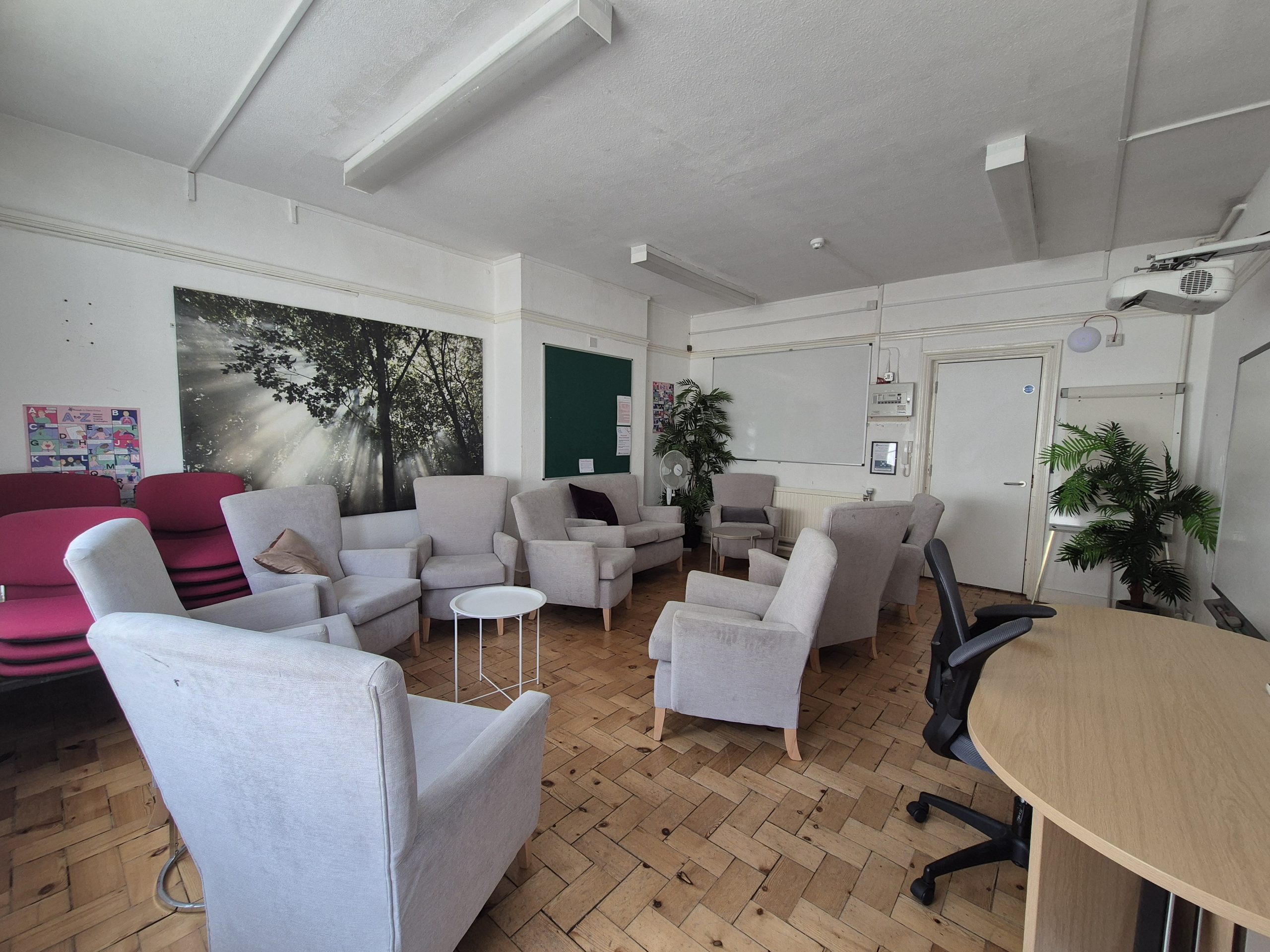 Training room with chairs