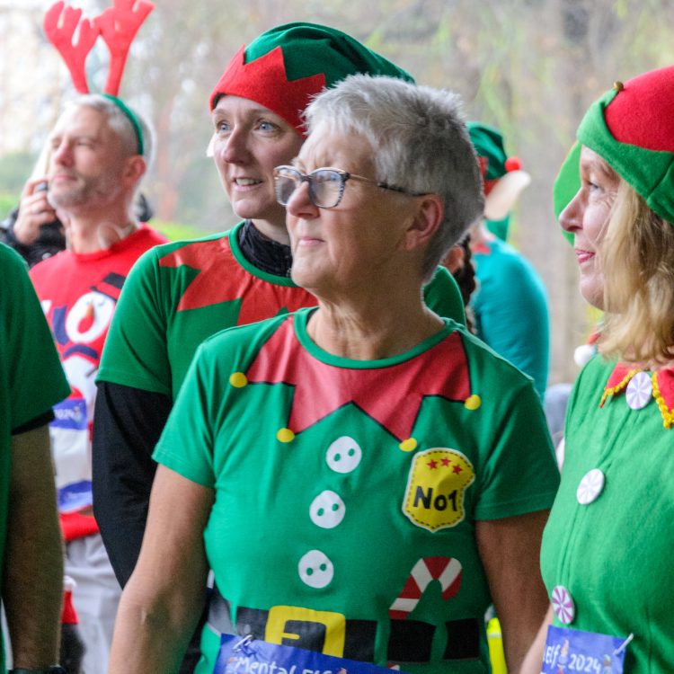 Participants in Christmas fancy dress